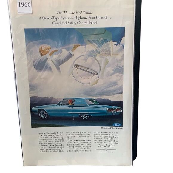Vintage 1966 Ford Thunderbird Town Hardtop Ad Advertisement - Picture 1 of 5